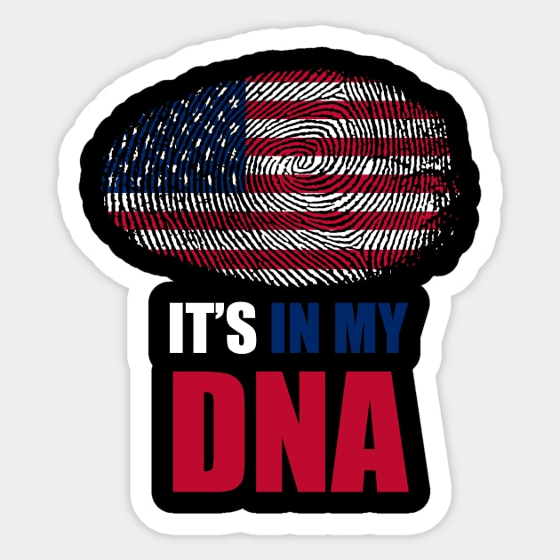 It's in my DNA America USA Sticker by dukito